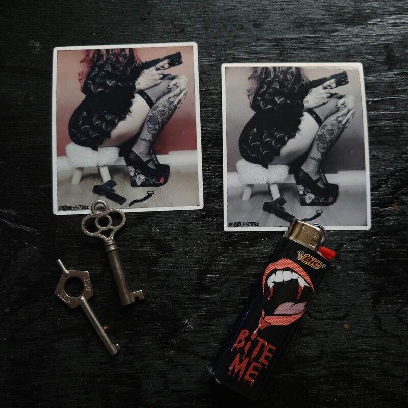 generic vintage pinup stickers- 2 pack